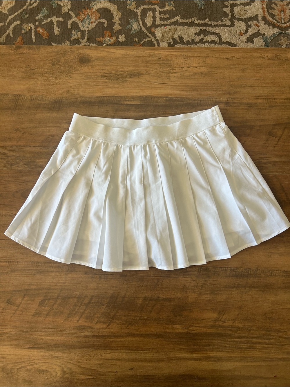 White Pleated Tennis Skirt - Women's Athletic court Skirt cheer M